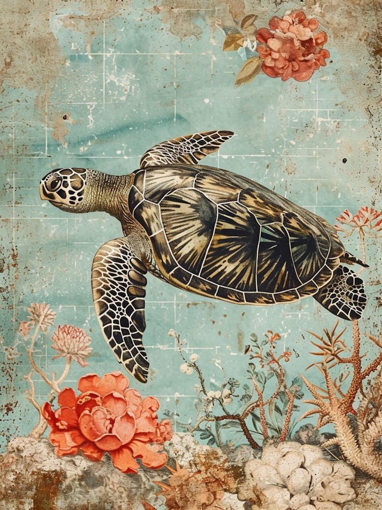 Wallpaper Style Sea Turtle 1