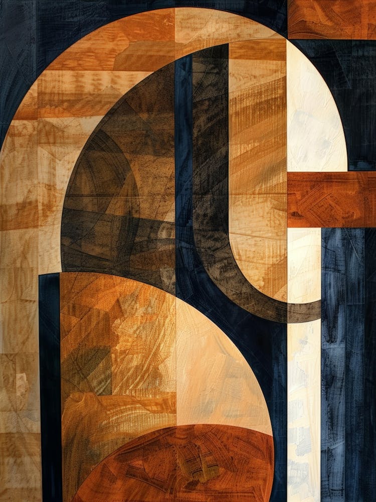 Abstract golden shapes