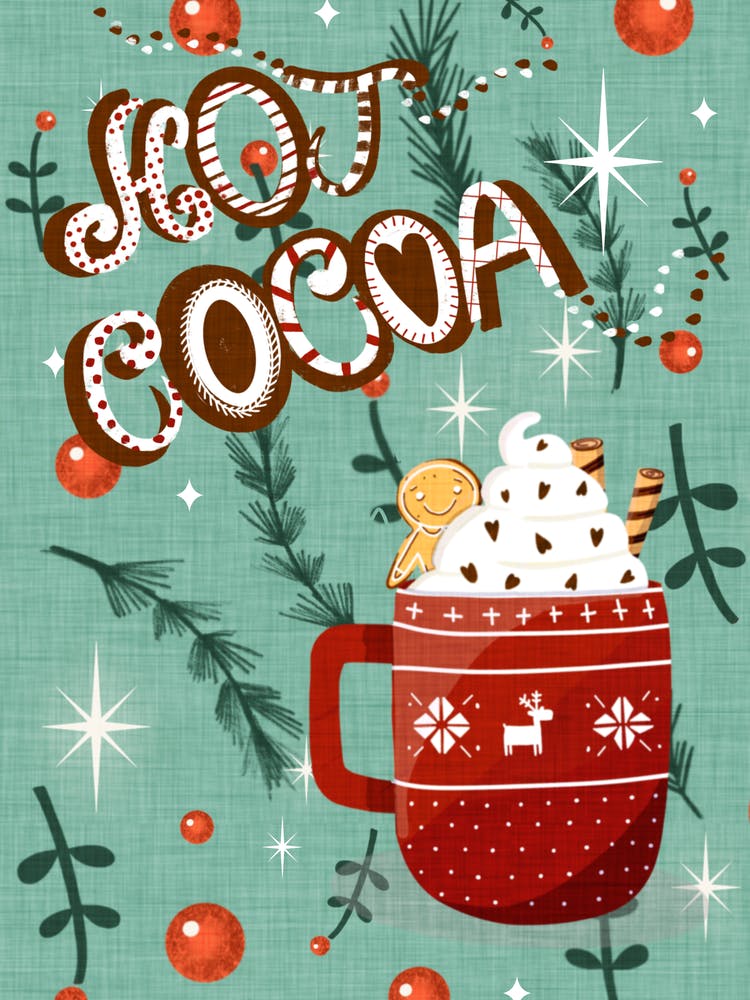 Christmas Hot Cocoa Blue