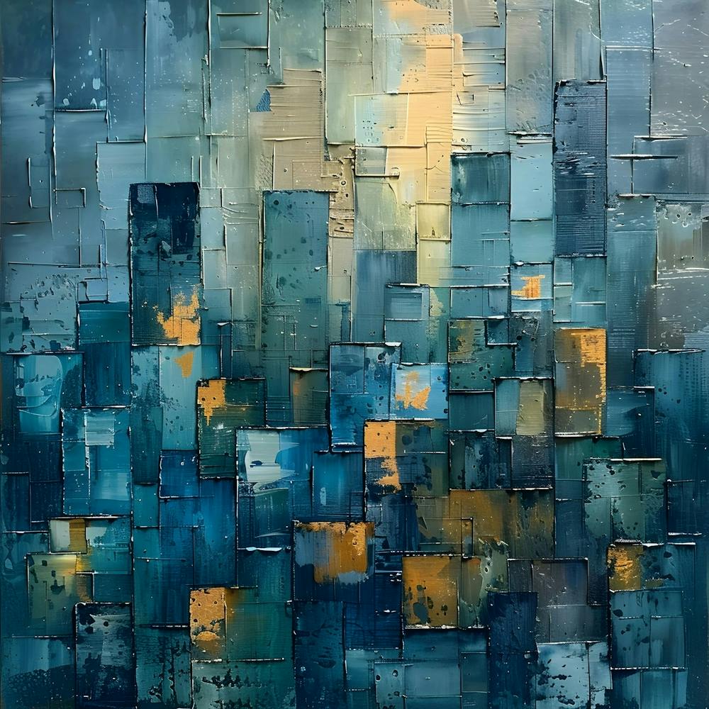 Towering skyscrapers, Abstract Expressionism, Minimalism, and Neo-Dada