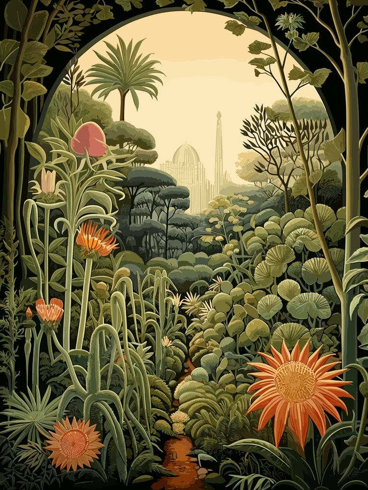 San Diego Botanic Garden Usa Henri Rousseau Style 1