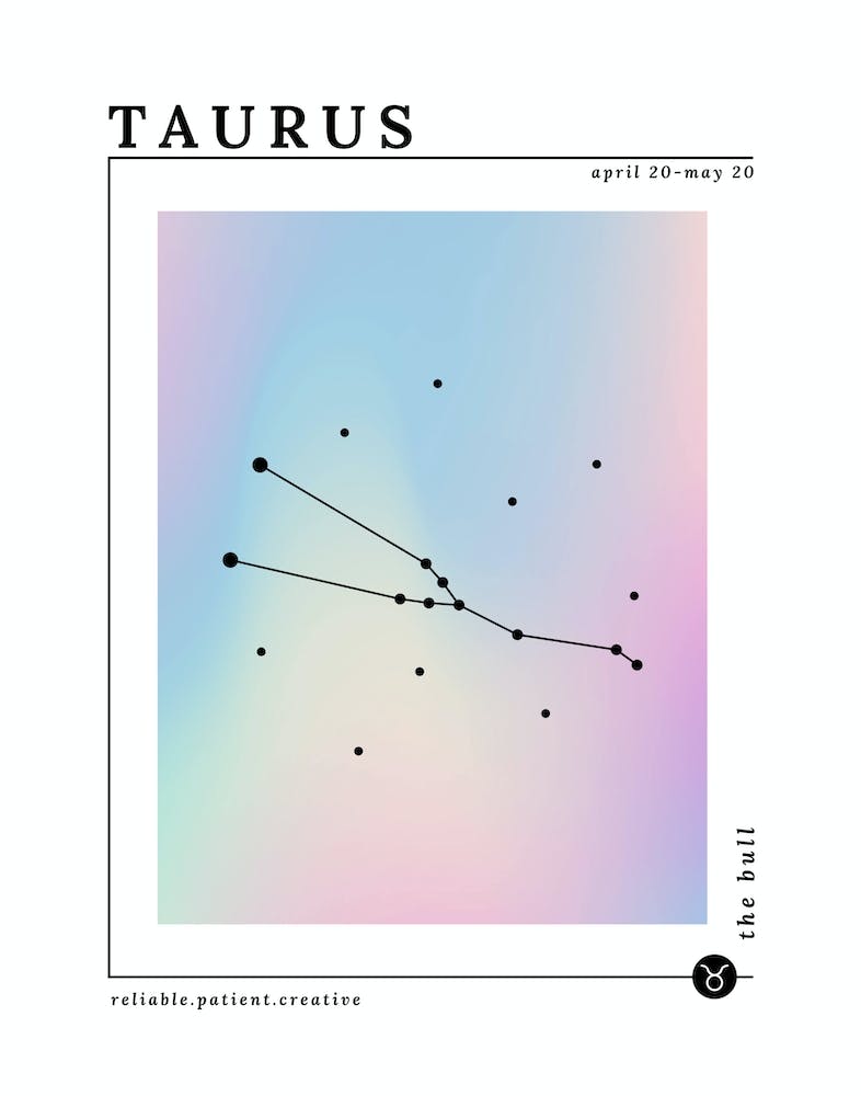 Taurus Zodiac Sign | Iridescent
