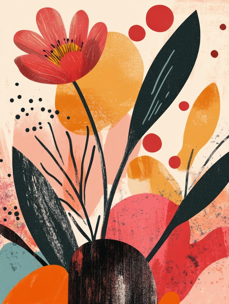 Abstract Floral Painting 43