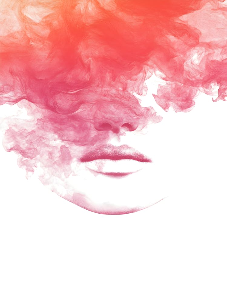 Abstract Of A Woman'S Face