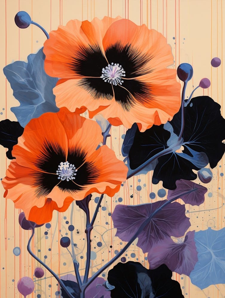 Surreal Florals Petunia 4 Flower Painting