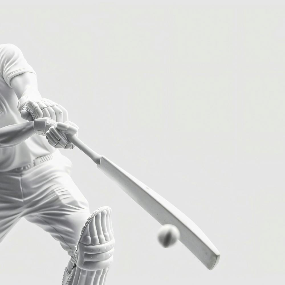 Cricket Player In Action 3