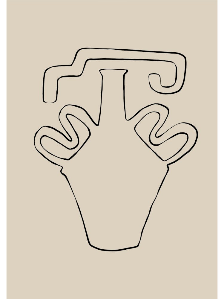Vase Line Drawing 2