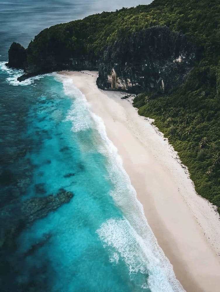 Aerial View Of A Beach 114