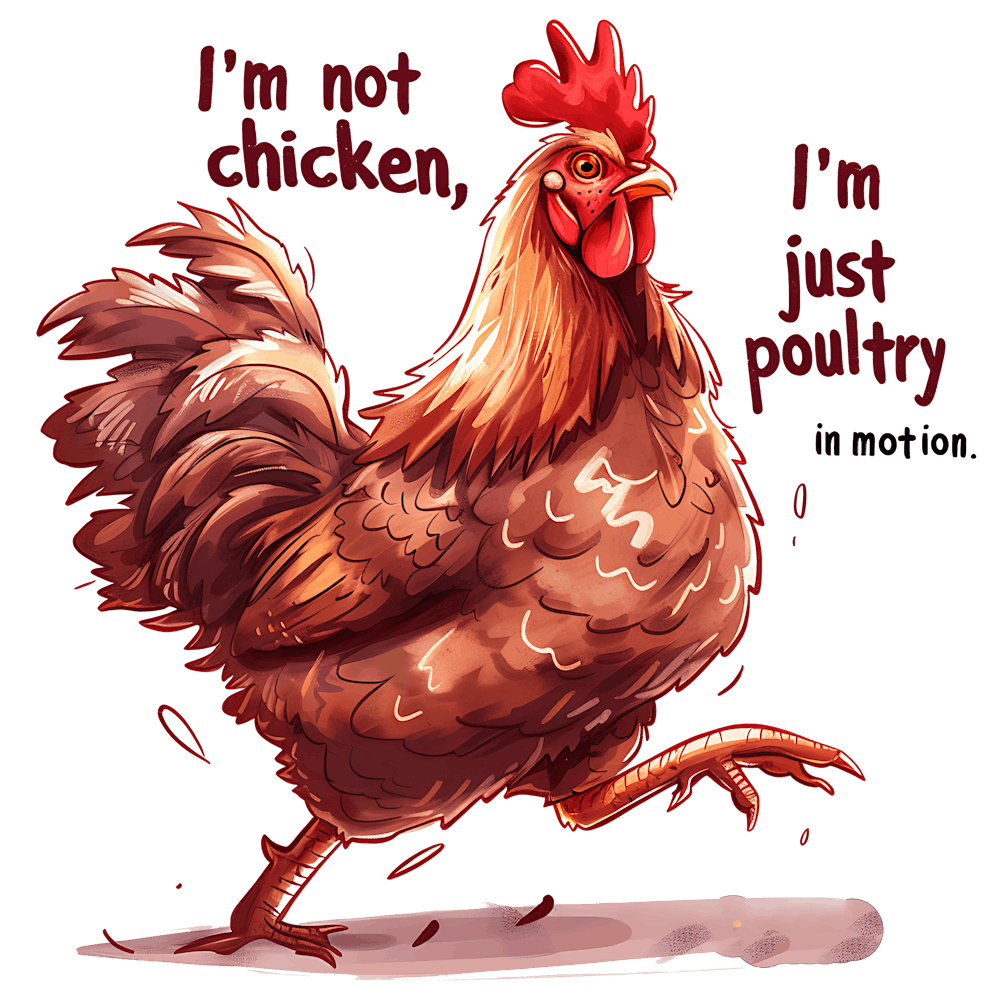 I'M Not Chicken Just Poultry