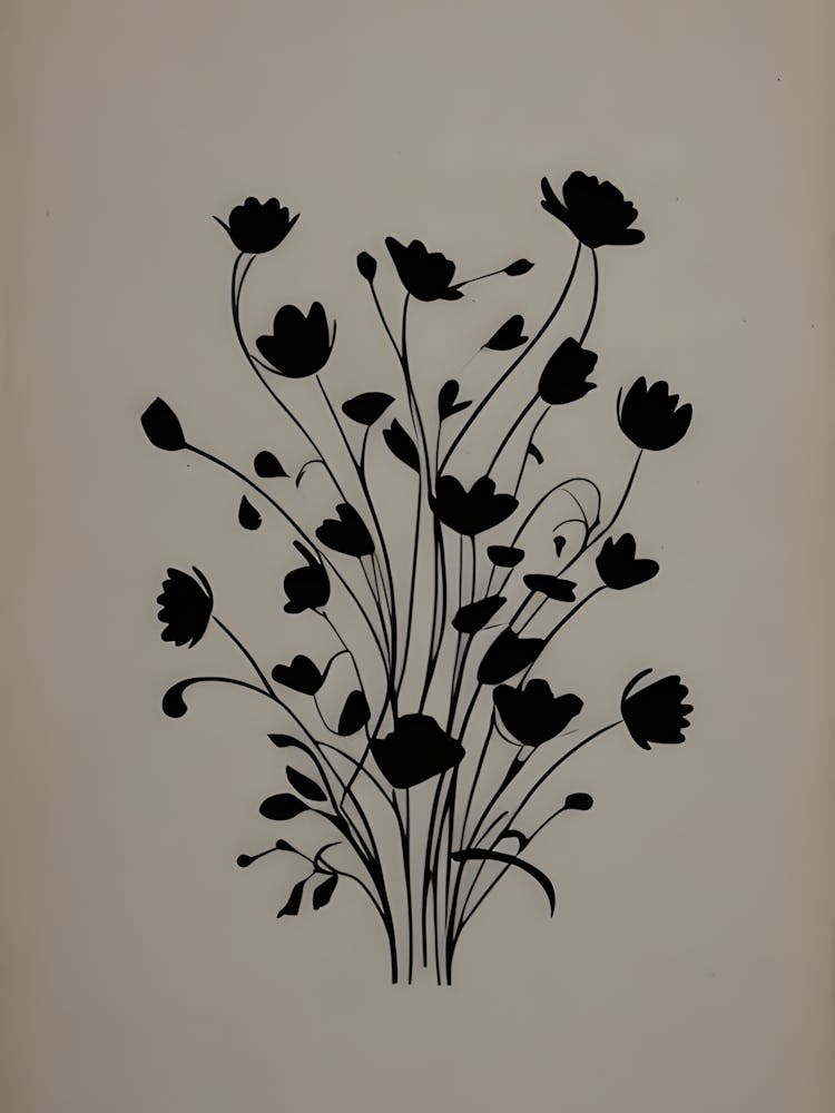 Black And White Flowers 8