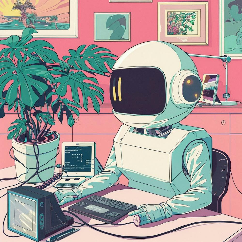 Robot In The Office