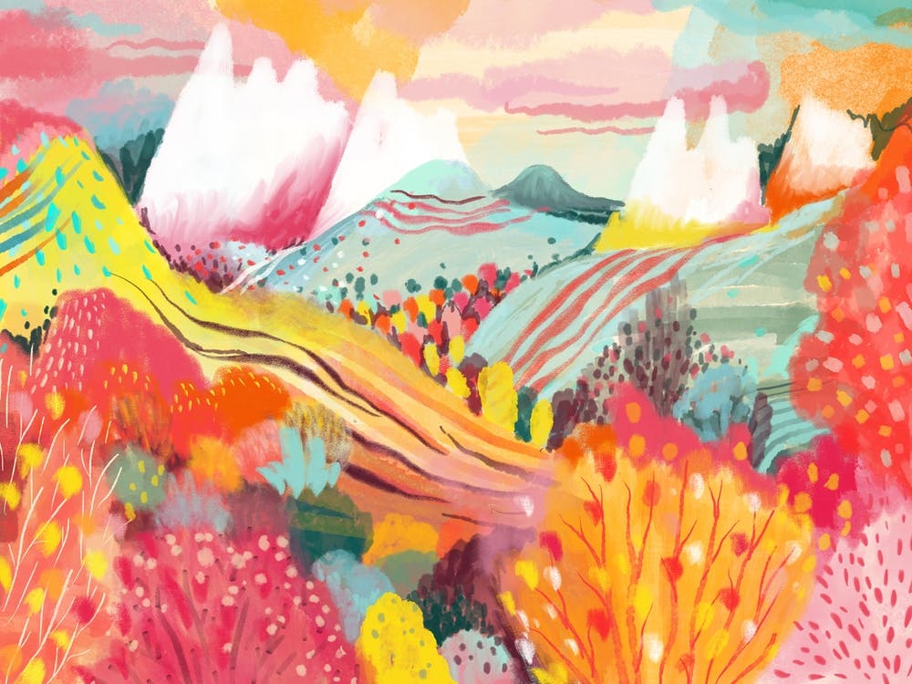 Dreamy Hills Landscape 4