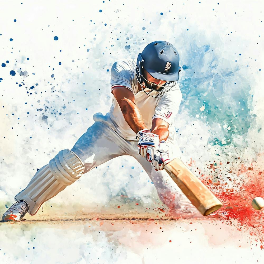 Cricketspieler in Aktion 5