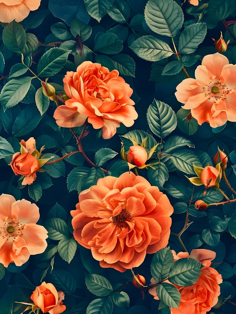 Orange Roses Wallpaper