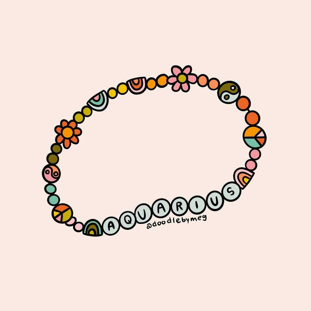 Aquarius Friendship Bracelet