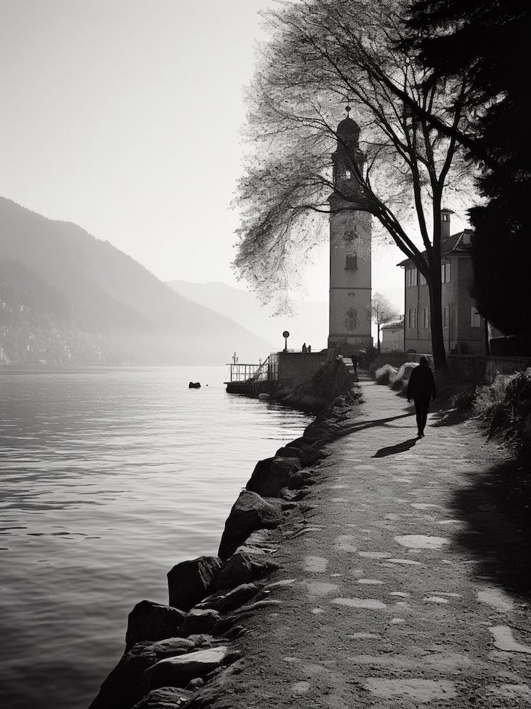 Como, Italien, Schwarz-Weiß Analogfotografie 3