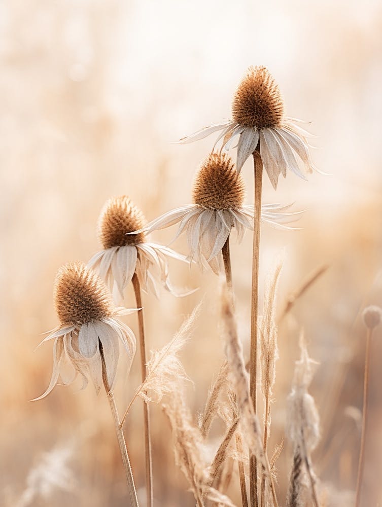 Boho Dried Flowers Coneflower 3