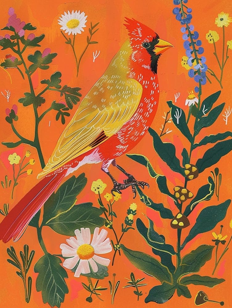 Spring Birds Cardinal 3