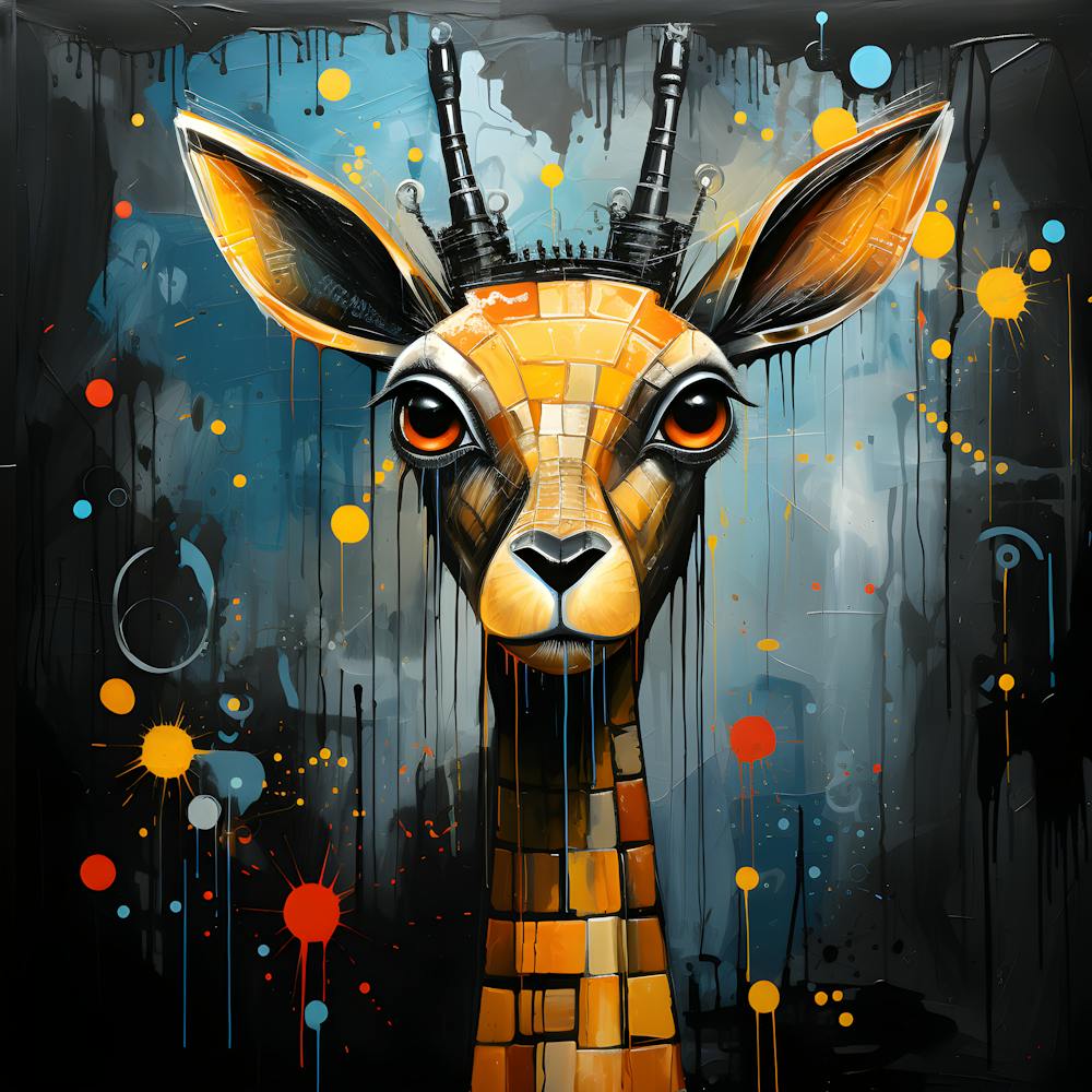 Enchanted Wilderness Abstract Deer