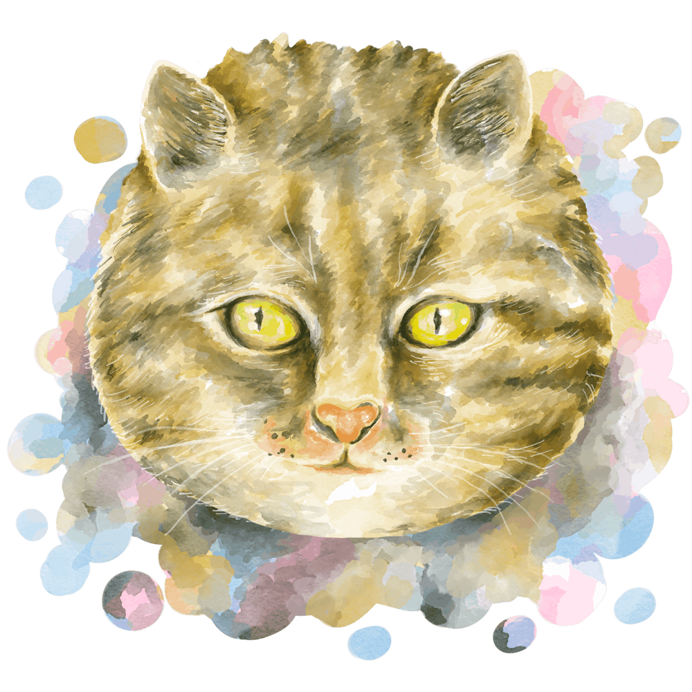 Katzen-Aquarell