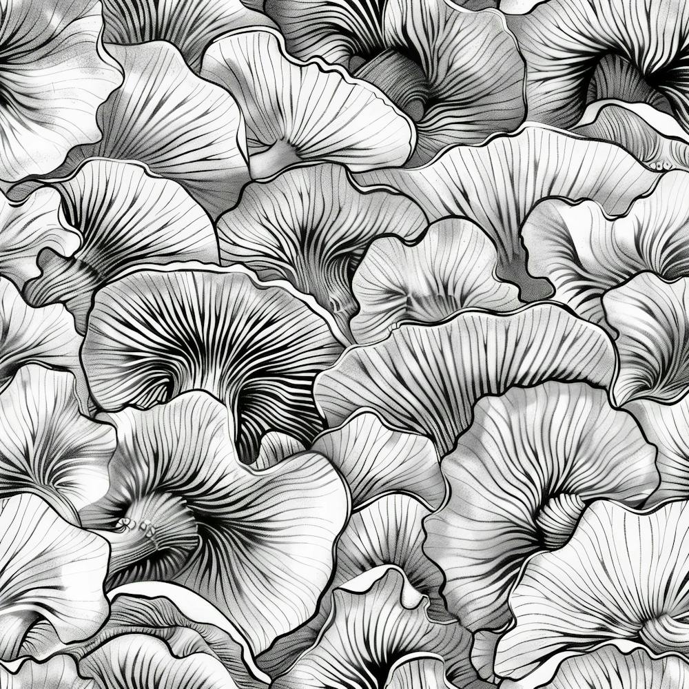 Seamless Pattern Of Mushrooms 4