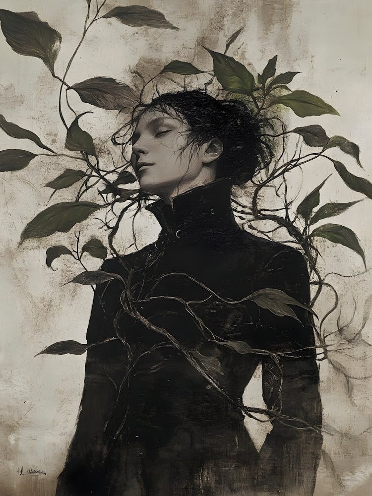 Woman With Vines