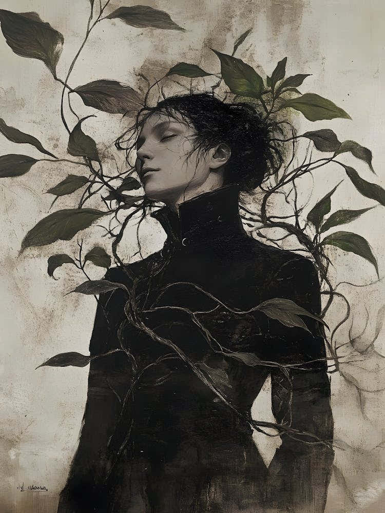 Woman With Vines