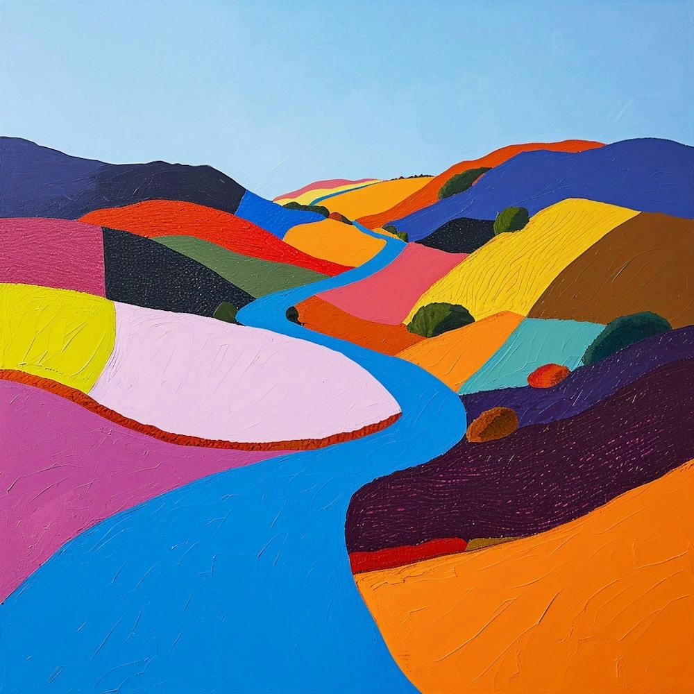 Colourful Abstract Northumberland National Park England 3