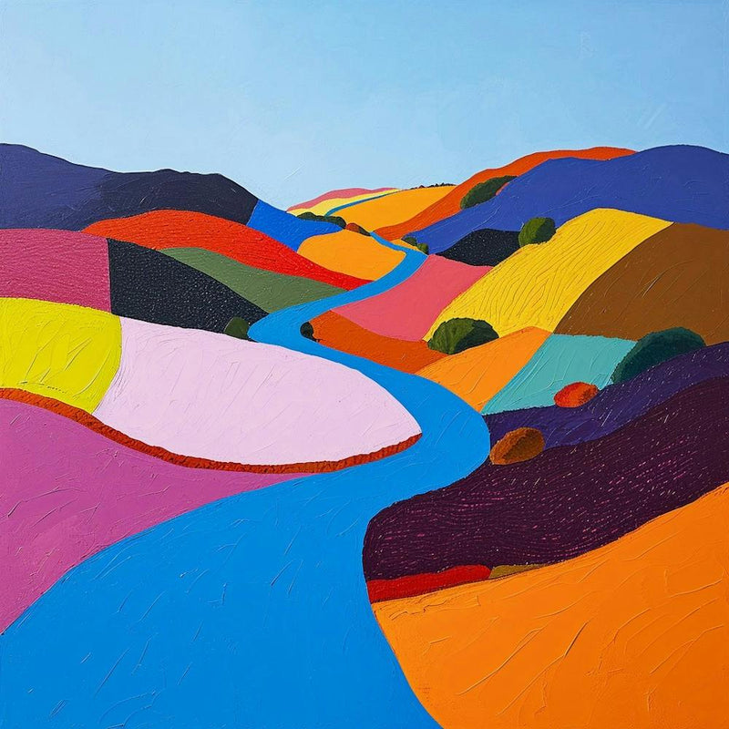 Colourful Abstract Northumberland National Park England 3