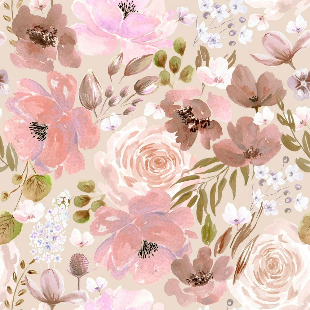 Floral Chaos Pale Pink