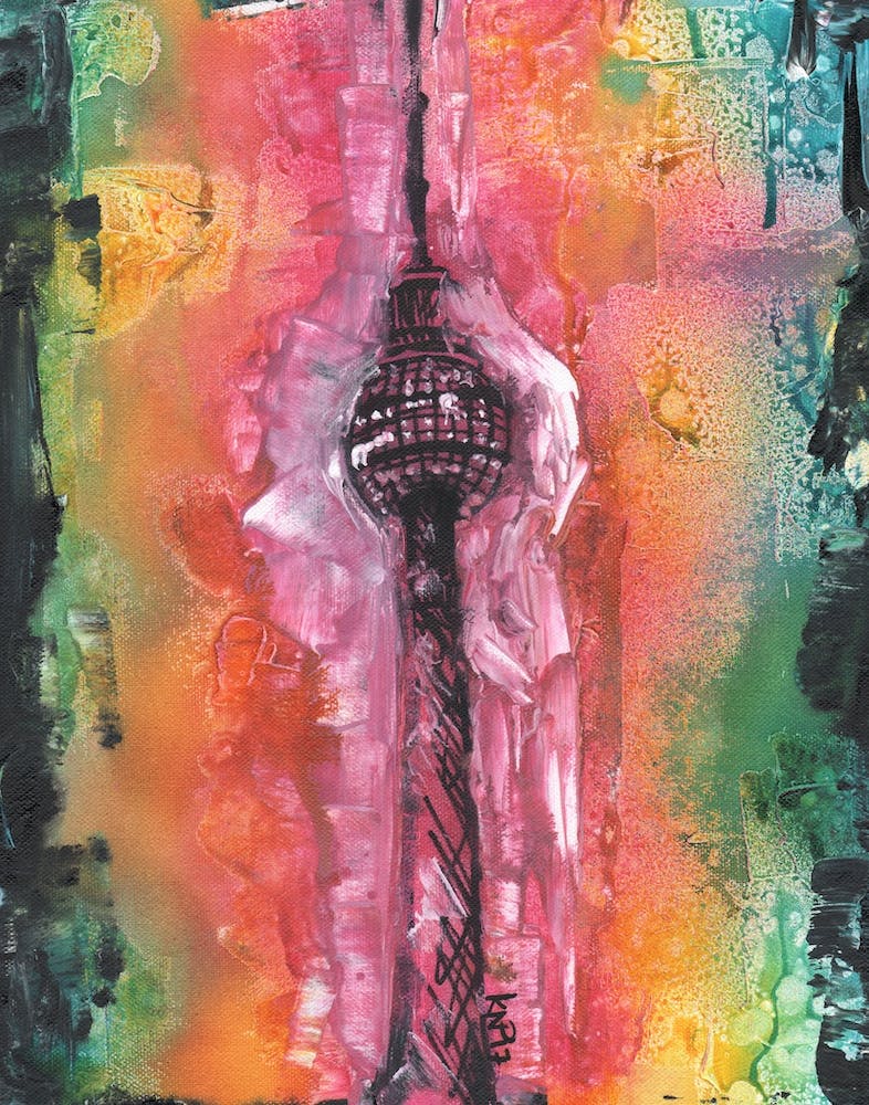 Regenbogen Berliner Fernsehturm