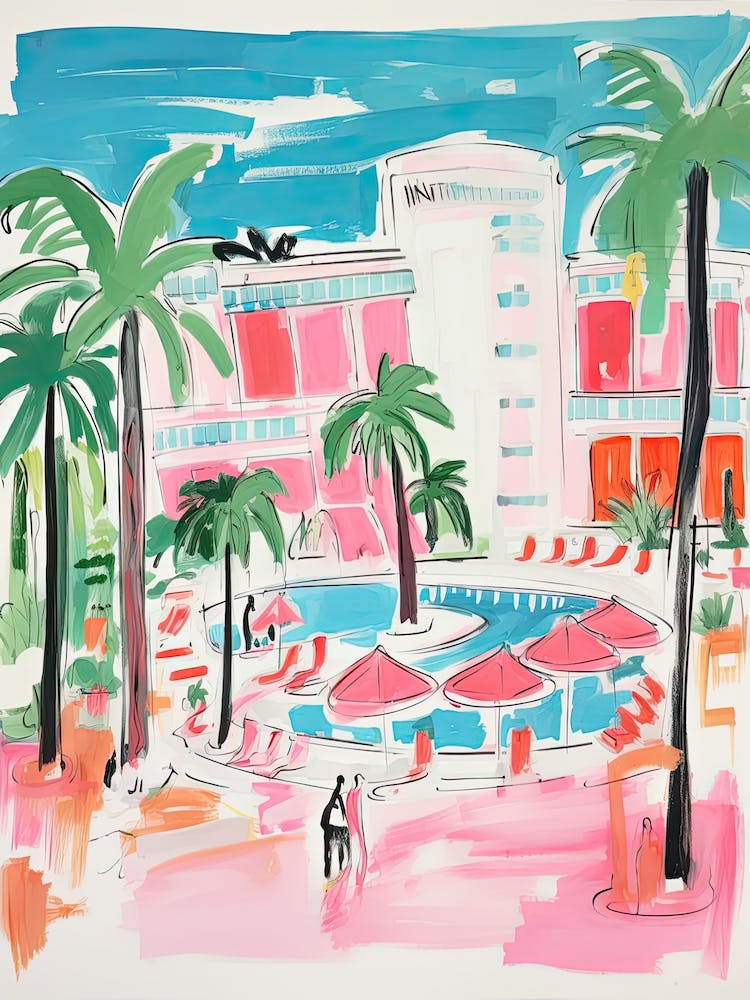 The Fontainebleau Miami Beach   Miami Beach, Florida   Resort Storybook Illustration 3