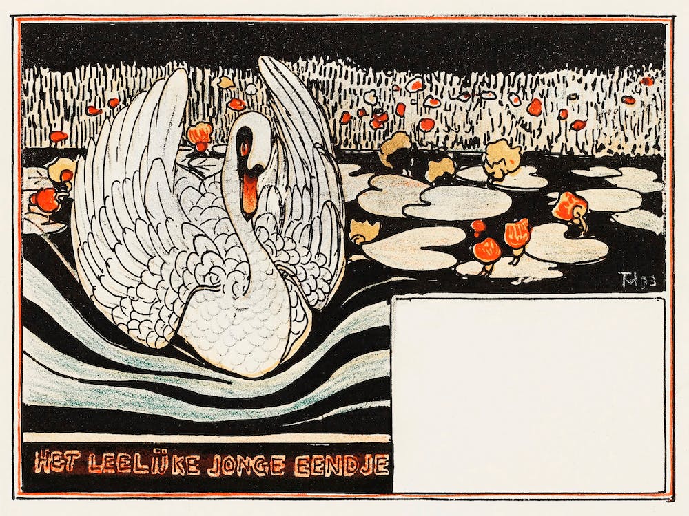 Receipt For Test Copy Of The Ugly Young Duckling (1893), Theo Van Hoytema