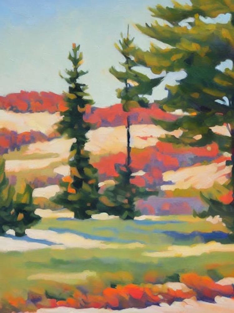 Pine Tree Watercolour 1