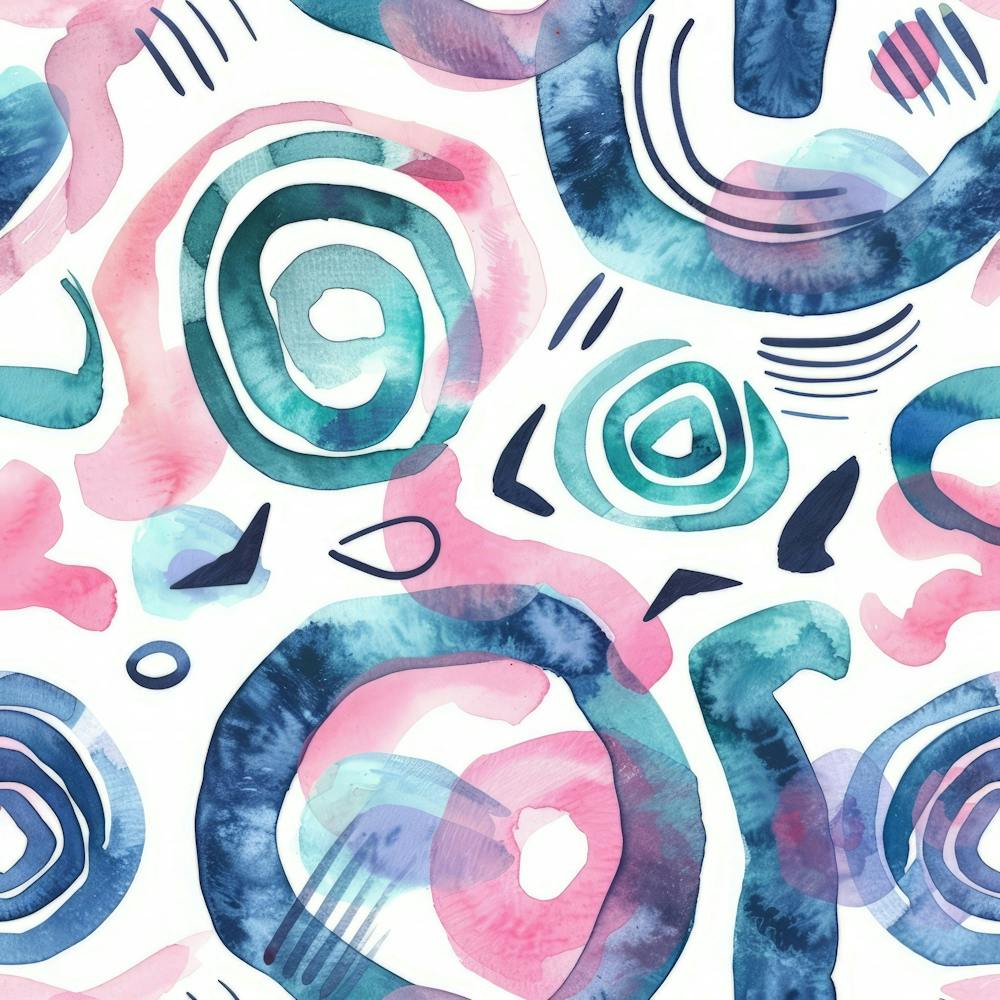 Abstract Watercolor Pattern 6