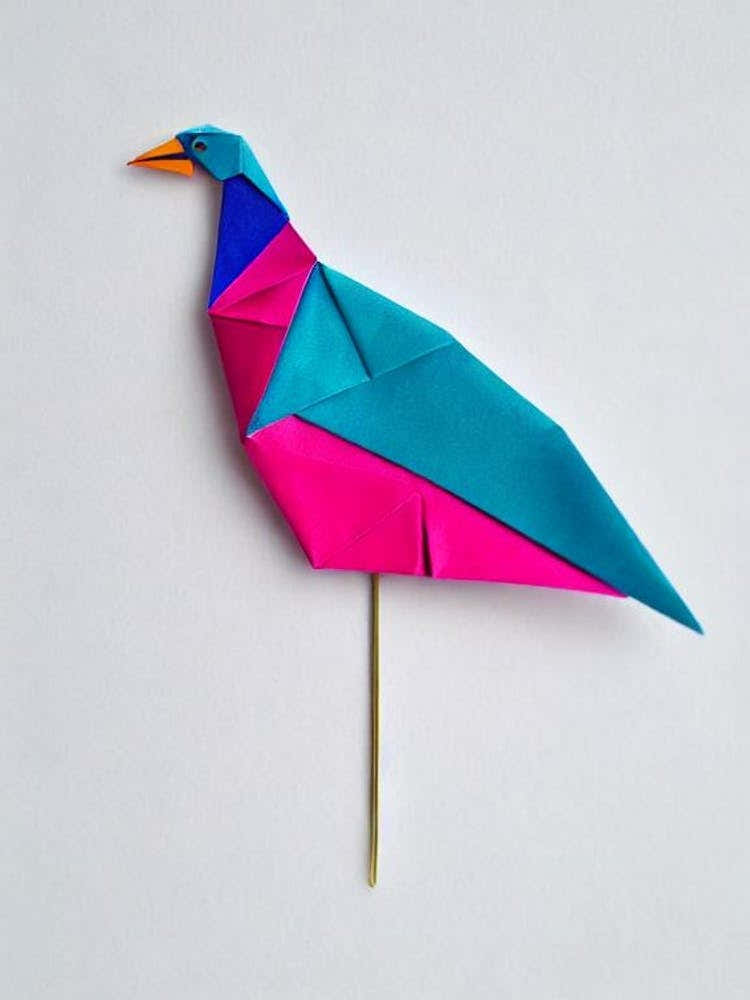 Peacock Origami Bird