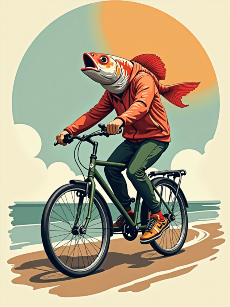 Fish On A Bike