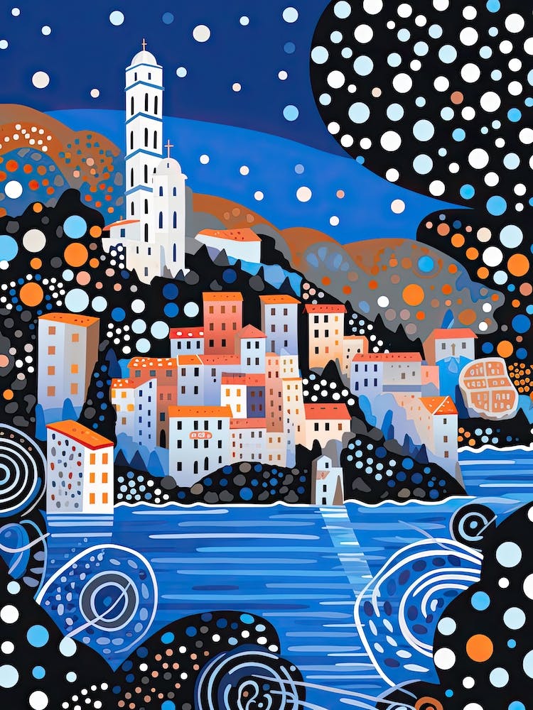 Portovenere, Italy, Illustration In The Style Of Pop Art 2