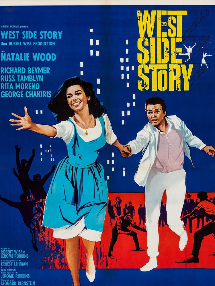 West Side Story, Wall Print, Movie, Poster, Print, Film, Movie Poster, Wall Art,