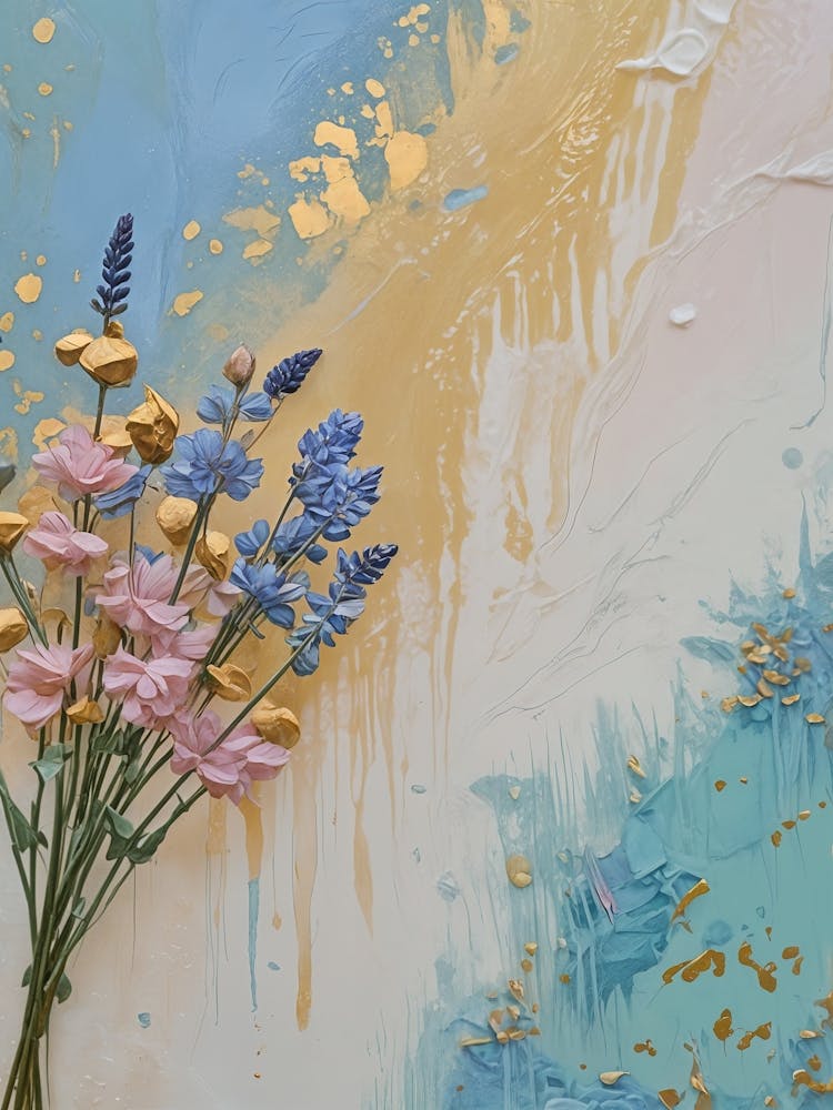 Pastel Floral Painted Symphony no5