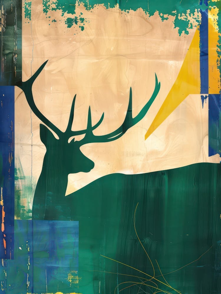 Deer 3 Cut Out Collage