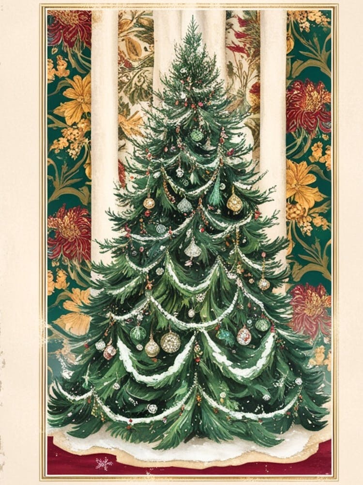 William Morris Christmas Tree 77
