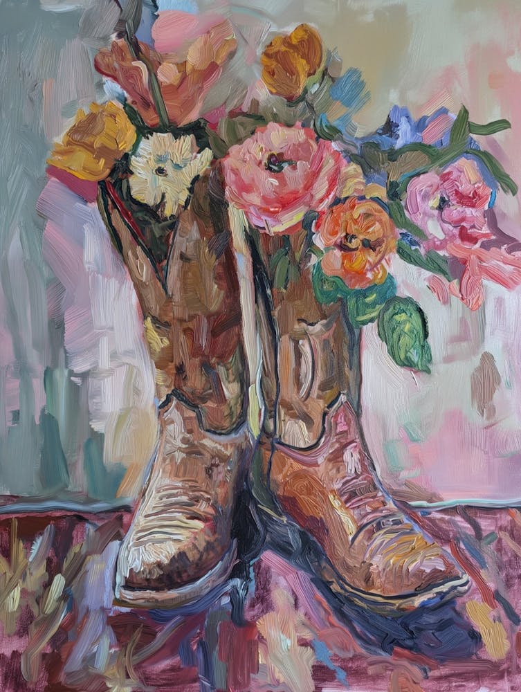 Cowboy Boots And Wildflowers 7