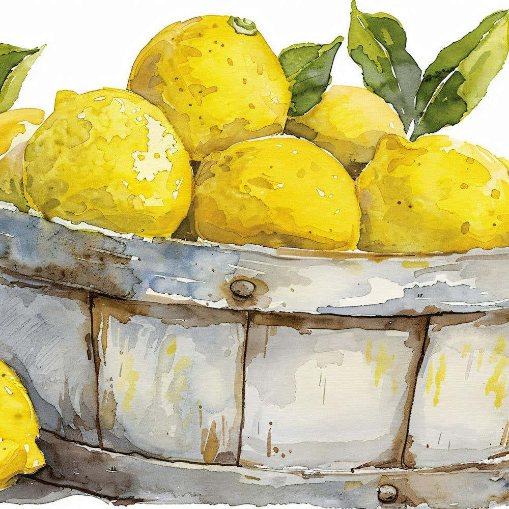Lemons In A Basket