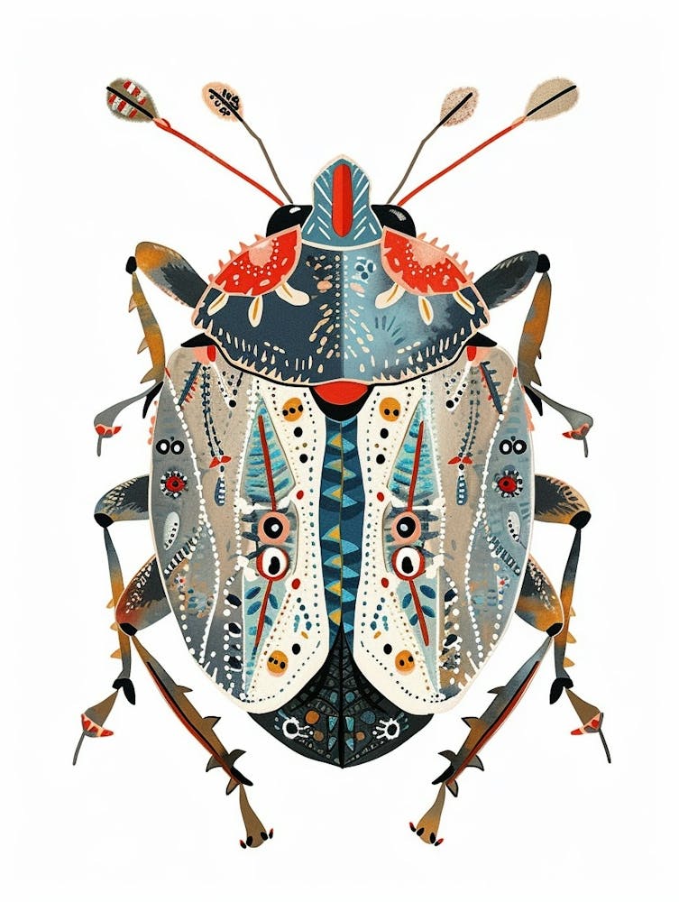 Colourful Insect Illustration Pill Bug 10