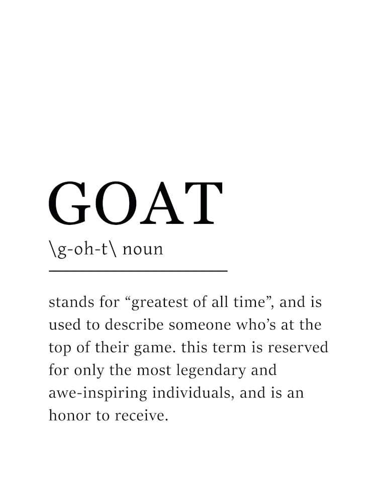 Goat Definition Poster - Dictionary