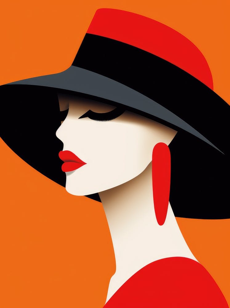 Portrait Of A Woman In A Hat 6