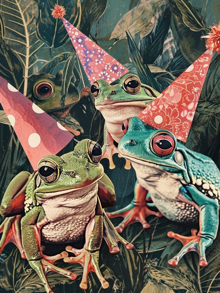 Kitsch Birthday Frogs 2