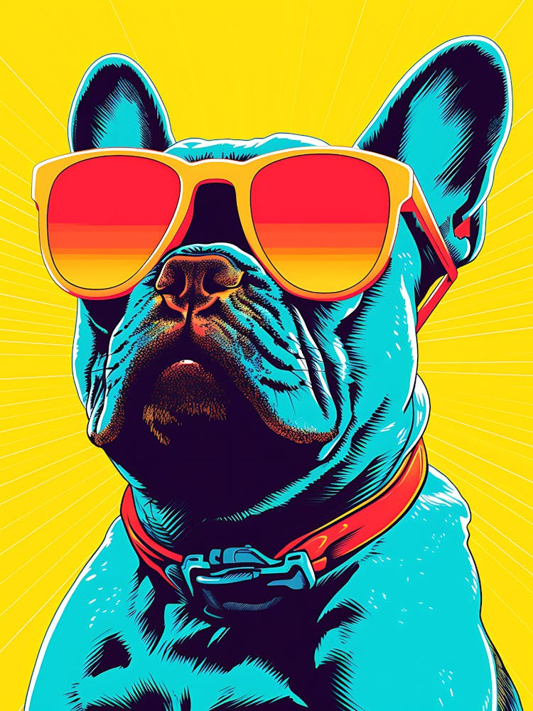 French Bulldog With Sunglasses 1