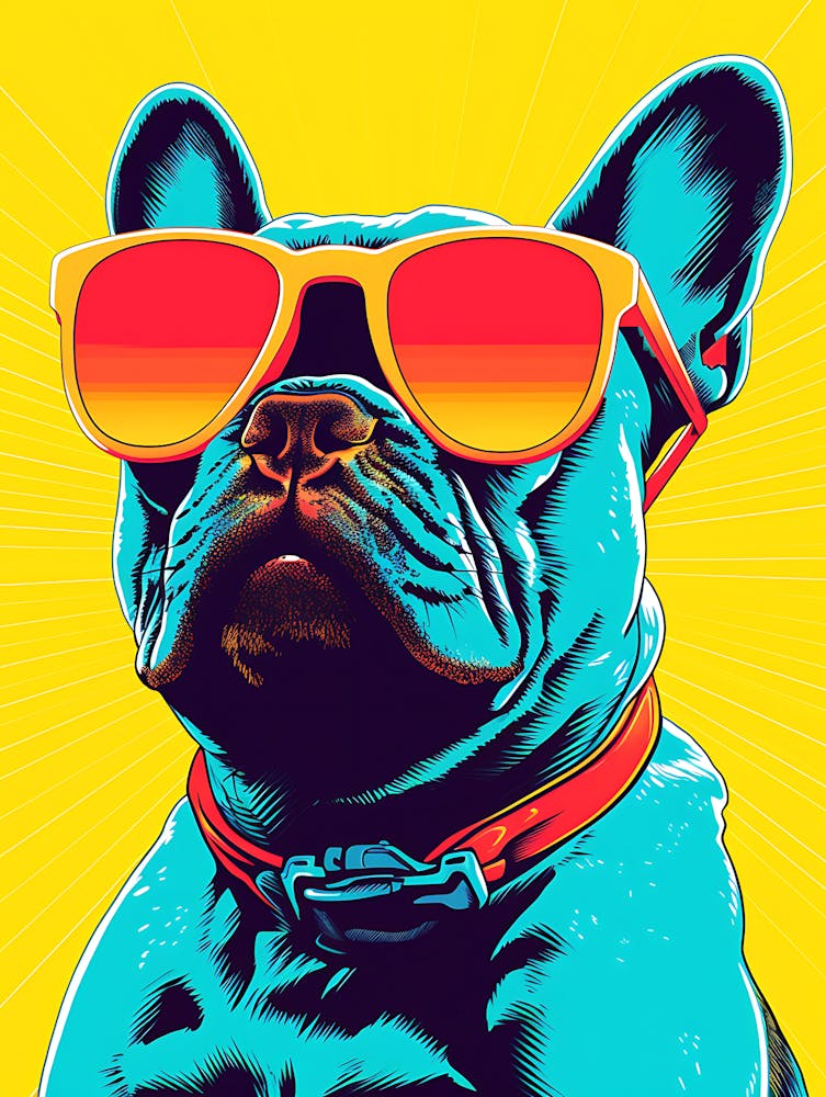 French Bulldog With Sunglasses 1